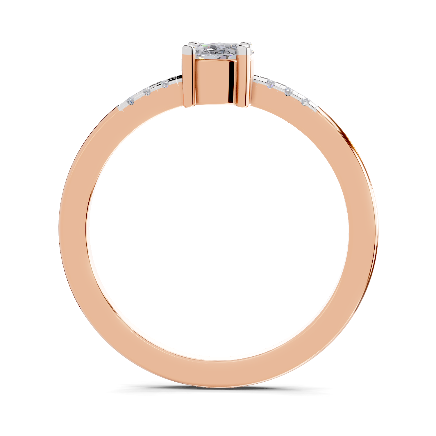Lab Grown Diamond 1.03 Carat Lumora Promise Engagement Ring | 14K Rose Gold