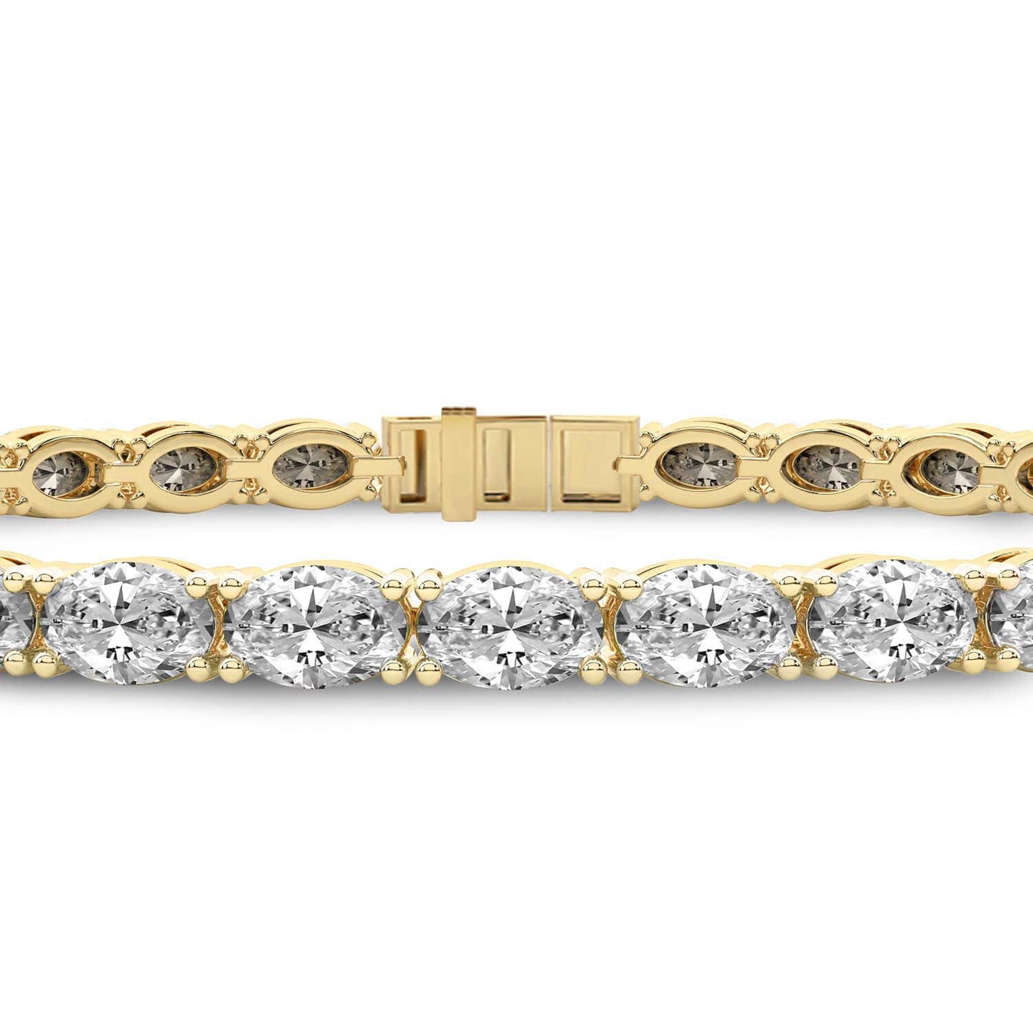 Sparkles Oval Diamond Tennis Bracelet