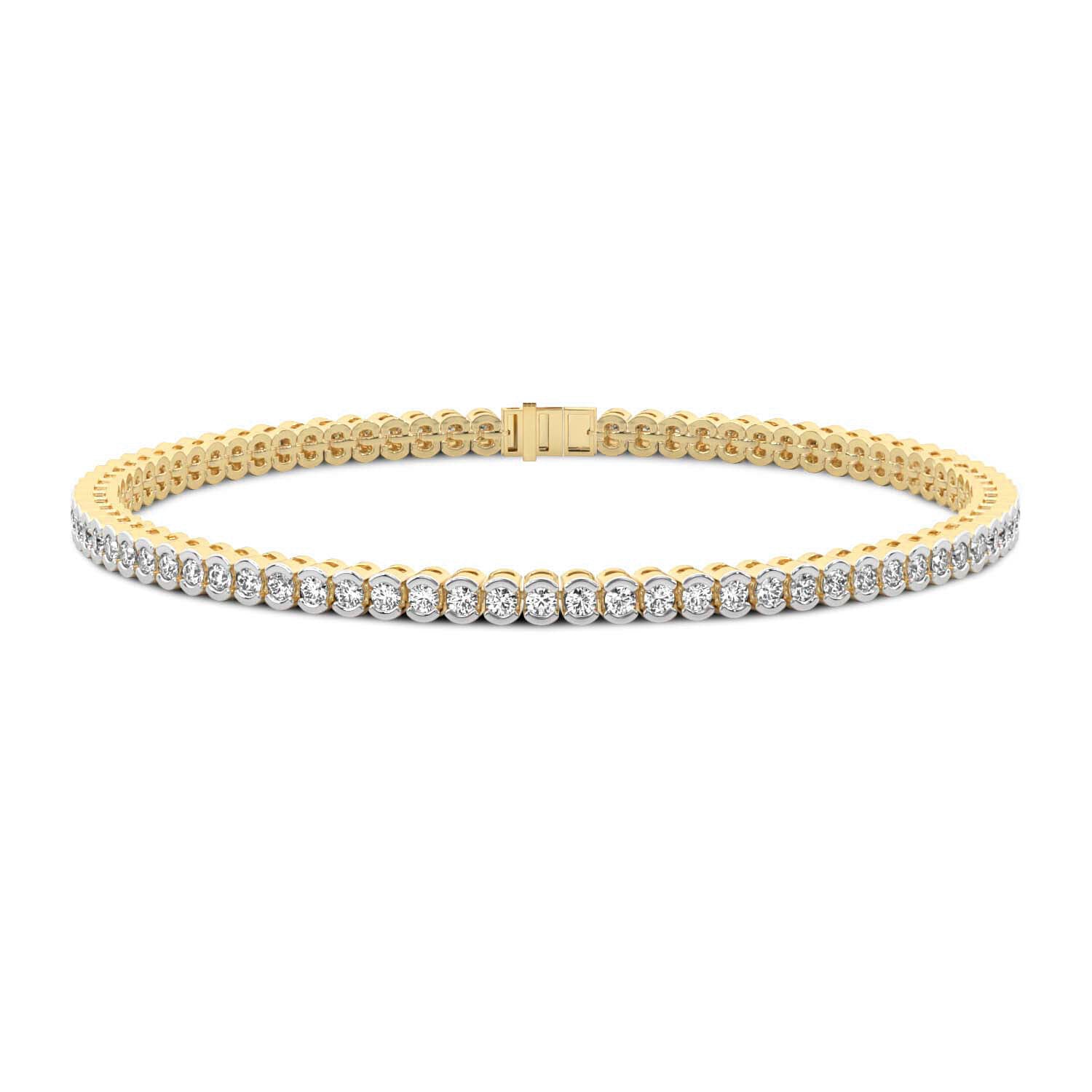 Sparkles Bezel Tennis Bracelet