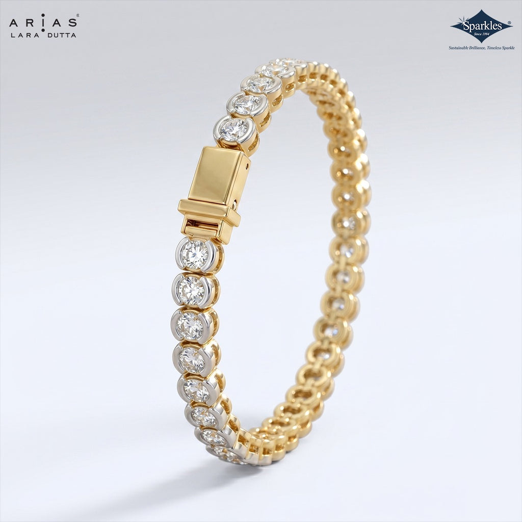 Arias by Lara Dutta Bezel Tennis Bracelet