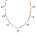 1.19 Ct Pear Shape Diamond Fashion Necklace in 14K
