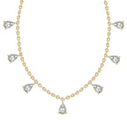 1.19 Ct Pear Shape Diamond Fashion Necklace in 14K