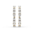 Sparkles ixed Cut Hoop Diamond Earring