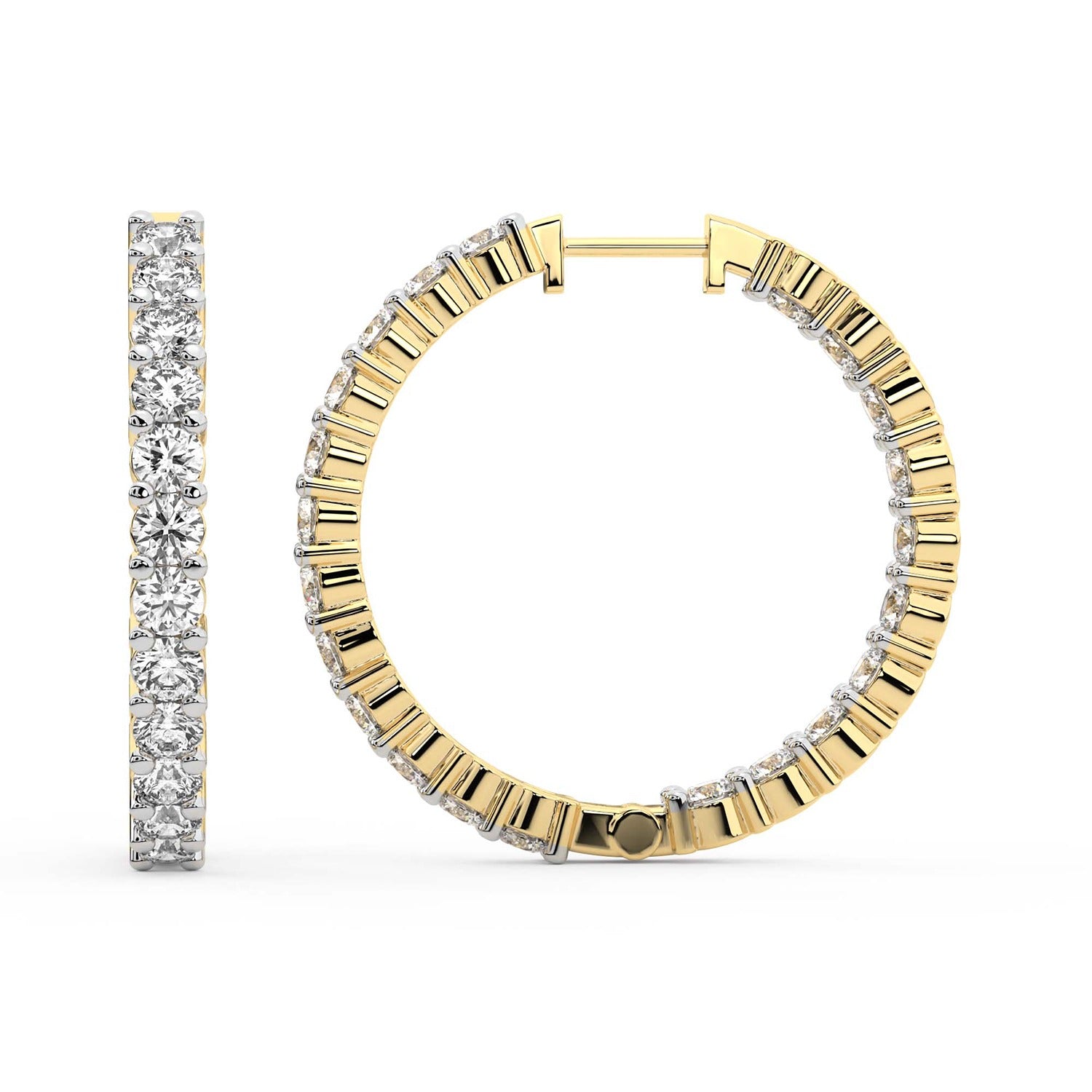 Sparkles Aurelia Hoop Diamond Earring
