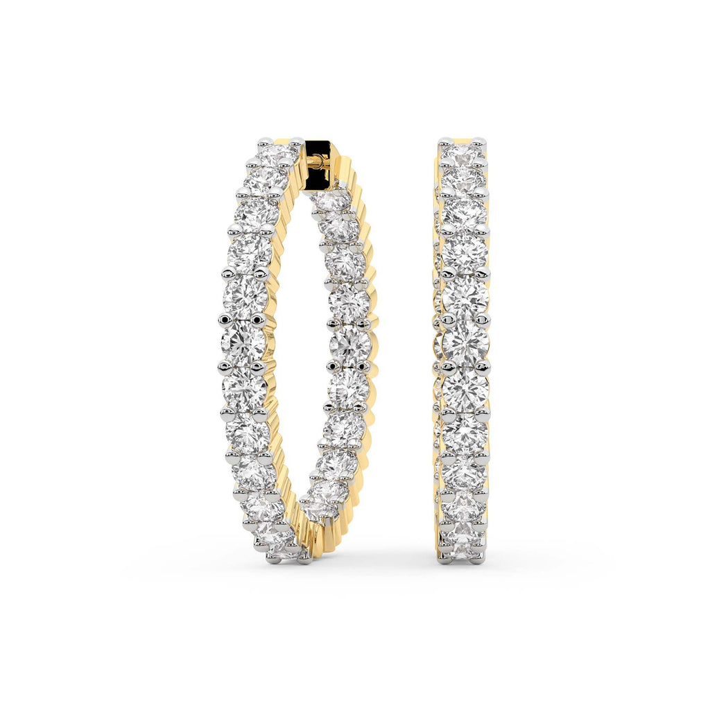 Sparkles Aurelia Hoop Diamond Earring