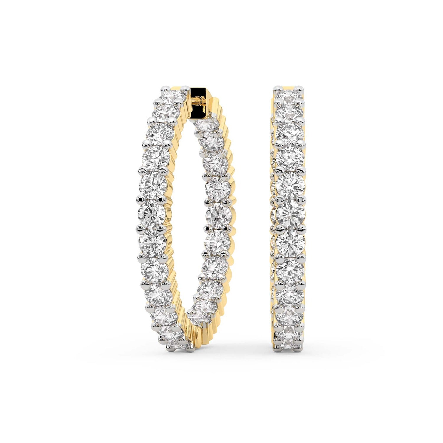 Sparkles Aurelia Hoop Diamond Earring