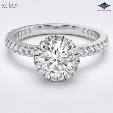 Arias by Lara Dutta Classic Four-Prong Solitaire Engagement Ring