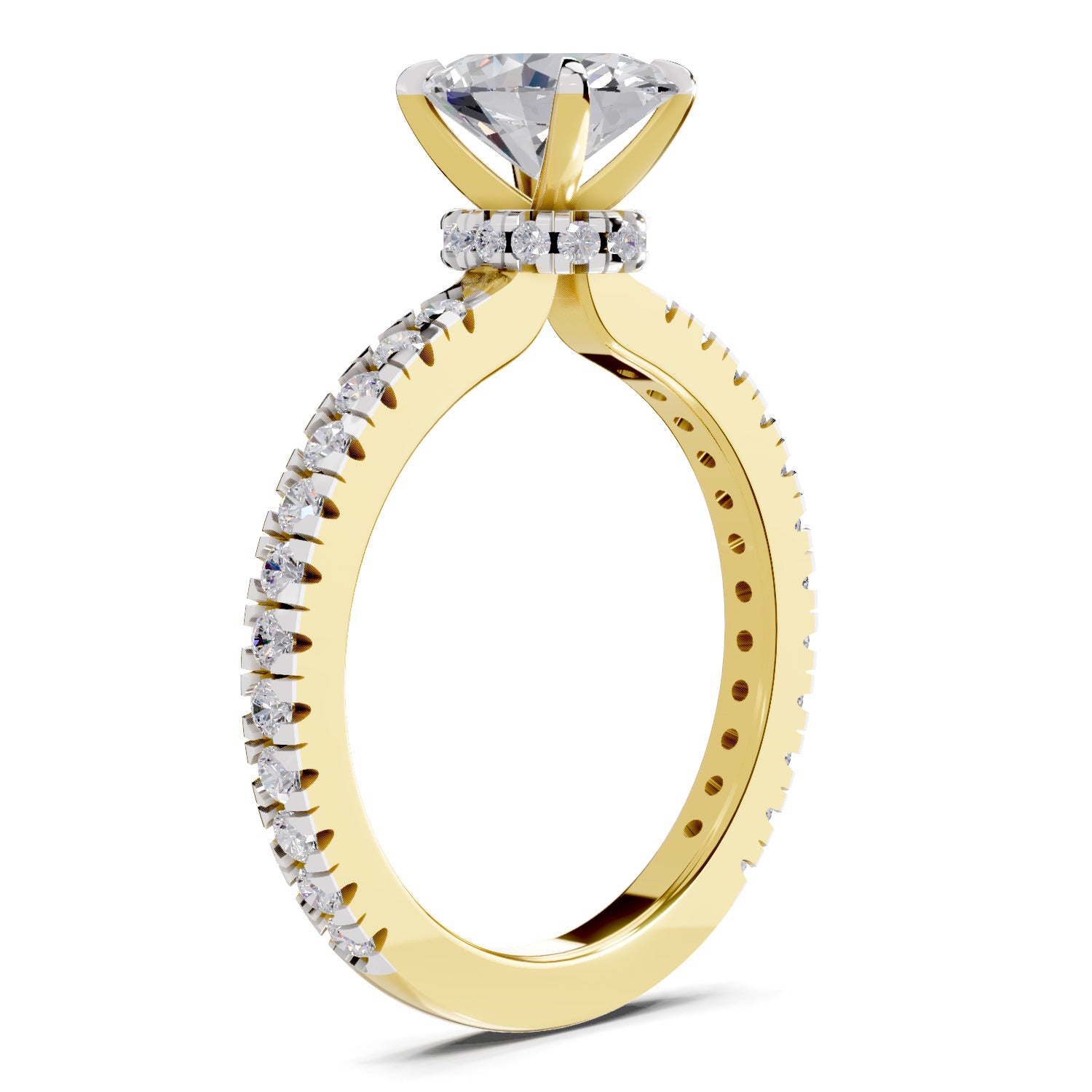 1.41 Ct Oval Shape Solitaire Diamond Ring| 14K Yellow Gold