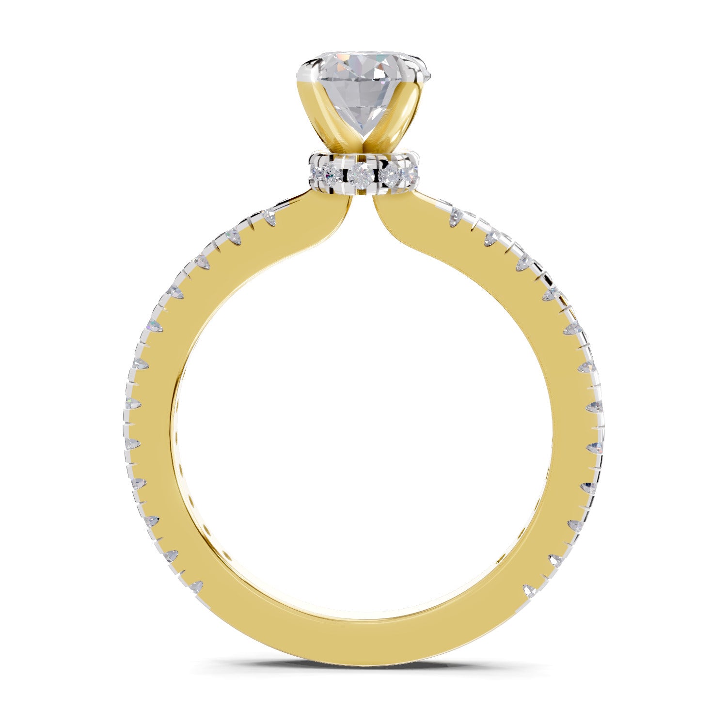 1.41 Ct Oval Shape Solitaire Diamond Ring| 14K Yellow Gold