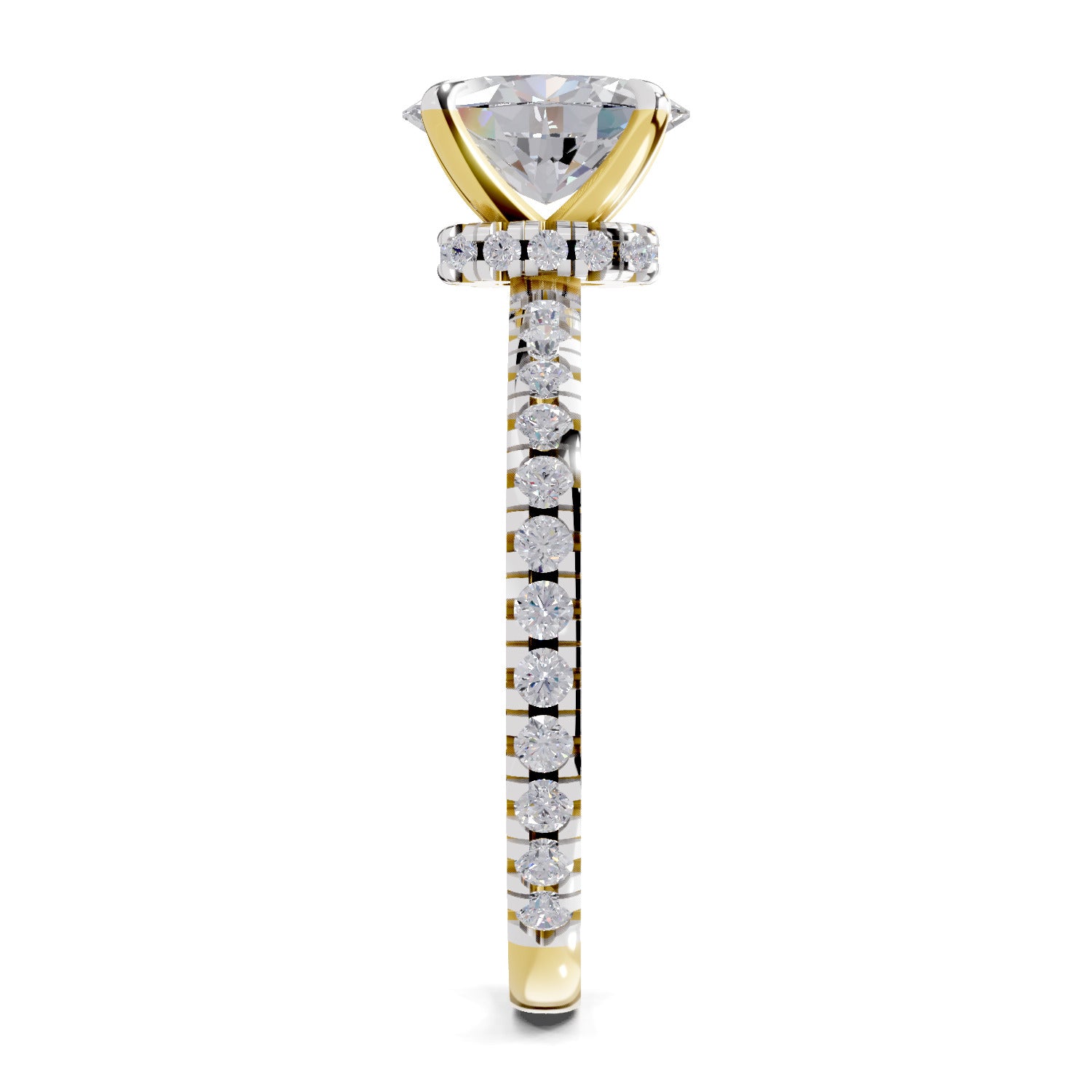 1.41 Ct Oval Shape Solitaire Diamond Ring| 14K Yellow Gold