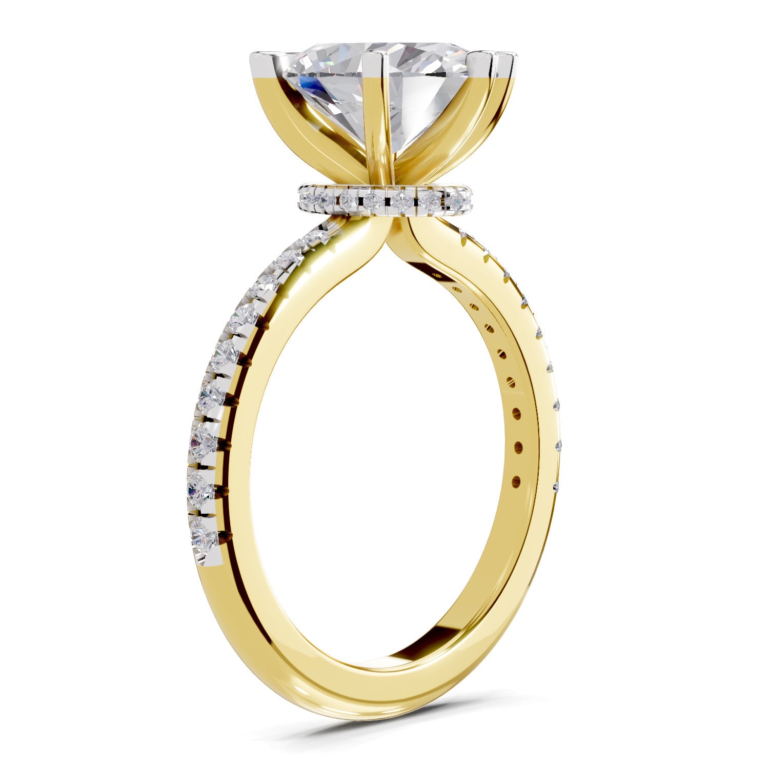 2.29 Ct Oval Shape Solitaire Diamond Ring| 14K Yellow Gold