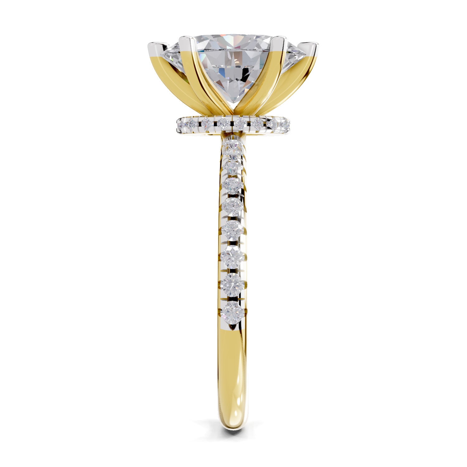 2.29 Ct Oval Shape Solitaire Diamond Ring| 14K Yellow Gold