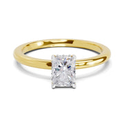 1.05 Ct Radiant Shape Solitaire Diamond Ring| 14K Yellow Gold