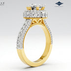 Arias by Lara Dutta Ornate Crown Diamond Ring