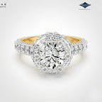 Arias by Lara Dutta Ornate Crown Diamond Ring