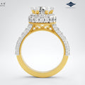 Arias by Lara Vintage Empress Double Halo Diamond Ring