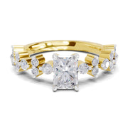 1.49 Ct Emerald Shape Solitaire Diamond Ring| 14K Yellow Gold