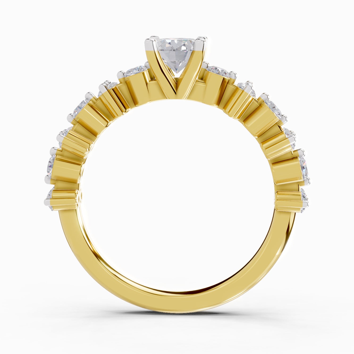 1.24 Ct Oval Shape Solitaire Diamond Ring| 14K Yellow Gold