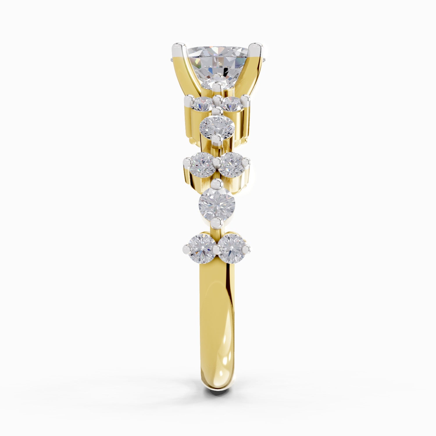 1.24 Ct Oval Shape Solitaire Diamond Ring| 14K Yellow Gold