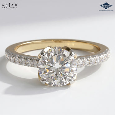 Arias by Lara Dutta Signature Pavé Solitaire Ring