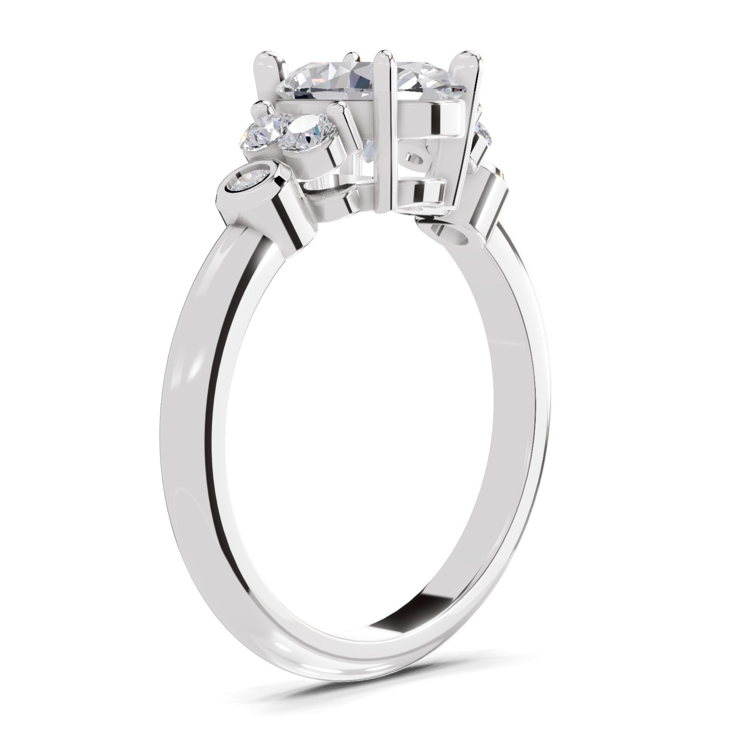 1.31 Ct Oval Shape Solitaire Diamond Ring| 14K White Gold
