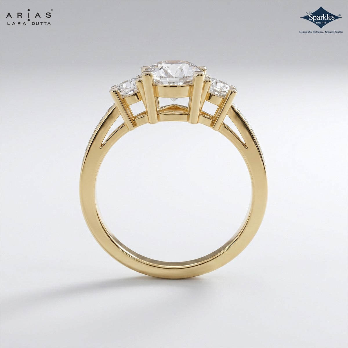 Arias by Lara Dutta Pear Shape Stone Ring