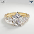 Arias by Lara Dutta Pear Shape Stone Ring