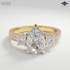 Arias by Lara Dutta Pear Shape Stone Ring