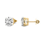 Sparkles 7.37 Carat Solitaire Stud Diamond Earring