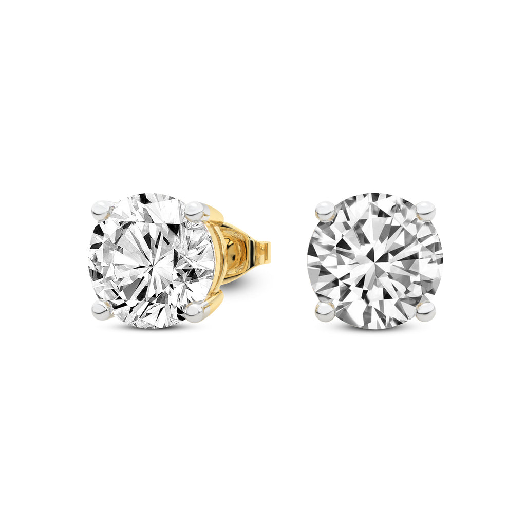 Sparkles 5.94 Carat Solitaire Stud Diamond Earring
