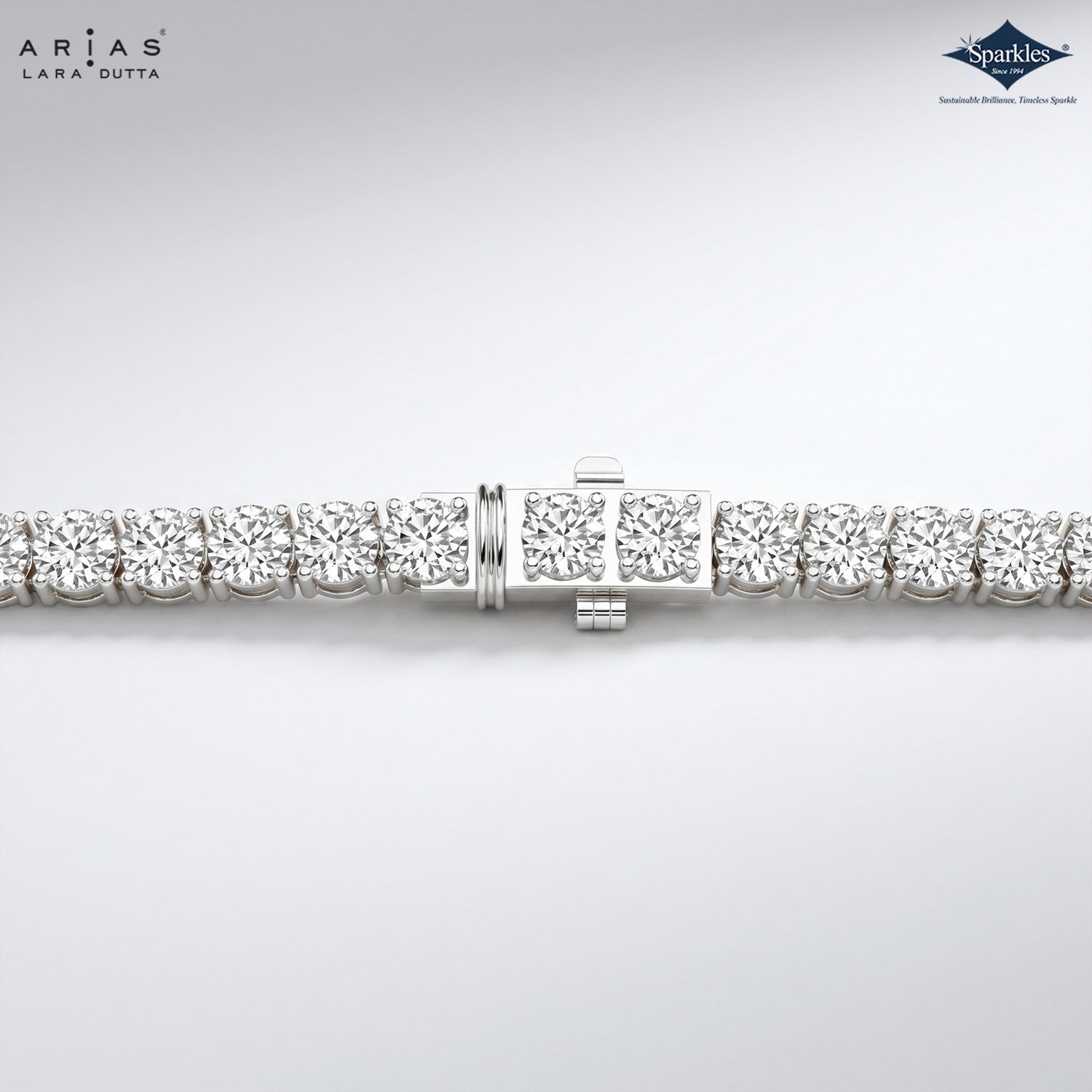 Arias by Lara Dutta Signature Diamond Tennis Necklace
