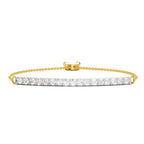 Sparkles Diamond Bar Bolo Bracelet