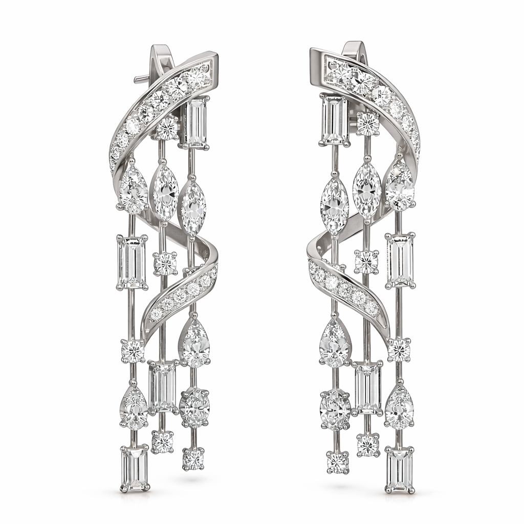 Lumira Diamond Cascade Earrings