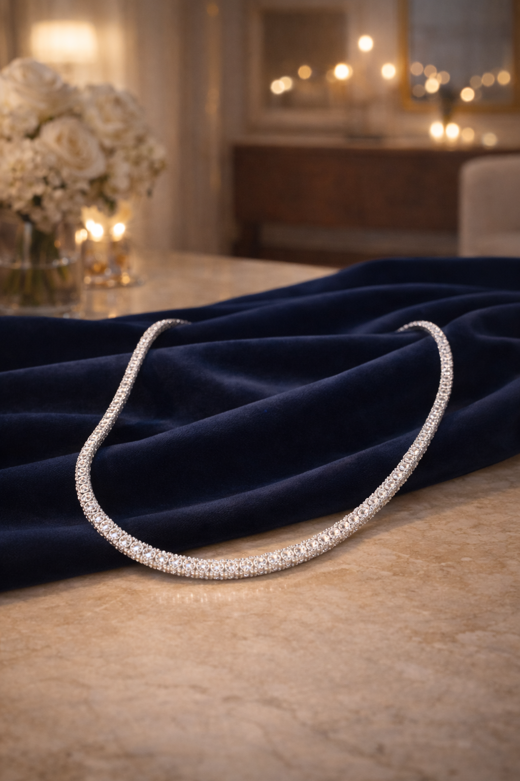 Avira Diamond Tennis Necklace
