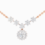 1.16 Carat Floral Necklace in 14K