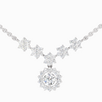 1.16 Carat Floral Necklace in 14K