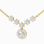 1.16 Carat Floral Necklace in 14K