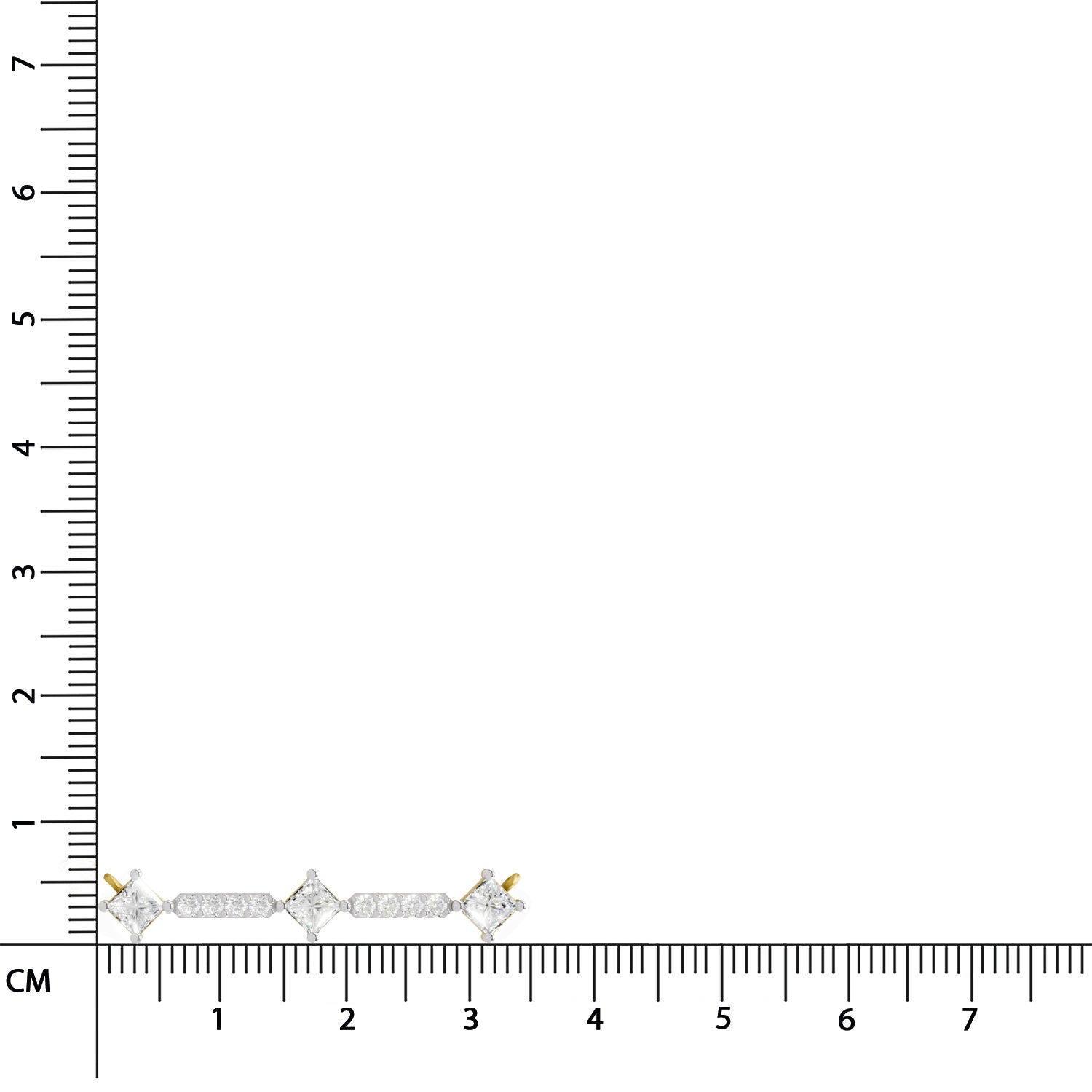 0.2 Carat | 925 Sterling Silver Yellow Gold Plated Fashion Necklace