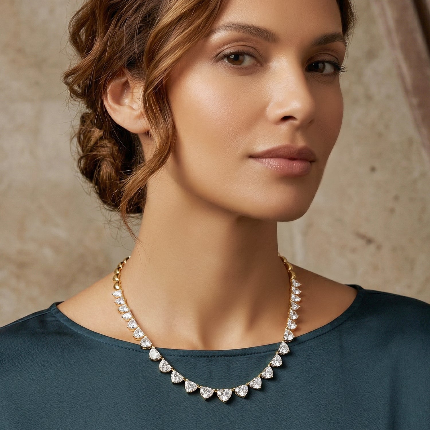 Sparkles Harmony Elegant Choker Diamond Necklace