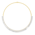 Sparkles Regal Baguette Bloom Diamond Necklace