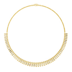 Sparkles Regal Baguette Bloom Diamond Necklace