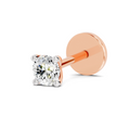 0.07 Carat Solitaire Diamond Nose Pin | 14K Rose Gold-Screw