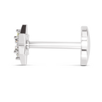 0.11 Carat Lab Grown Diamond StarFlare Nosepin | 14K White Gold (Screw)