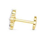 0.15 Carat Lab Grown Diamond Sitara Nosepin | 14K Yellow Gold (Screw)