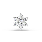 0.11 Ct Round Shape Nose Pin | 14K Rose Gold