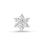 0.11 Ct Round Shape Nose Pin | 14K Yellow Gold