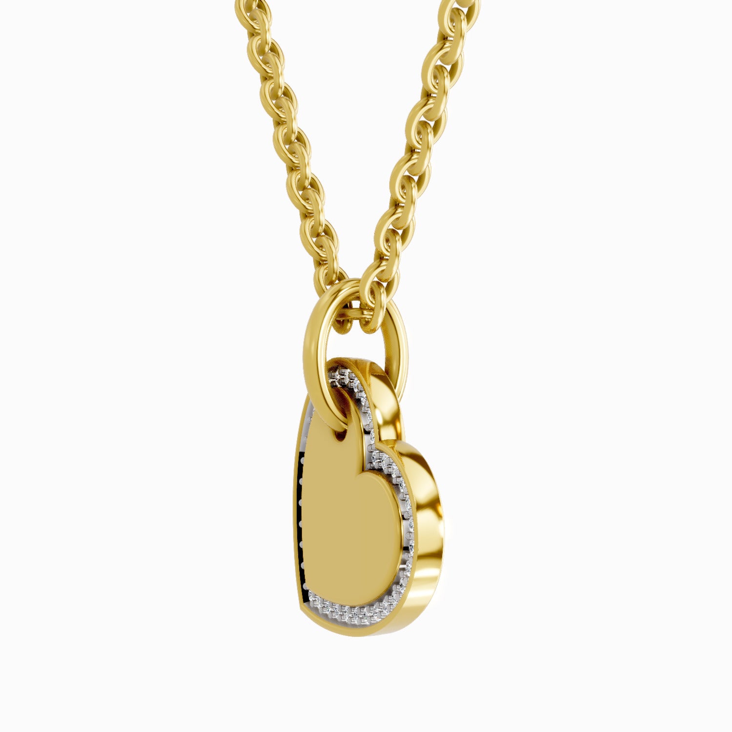 0.07 Carat Heart Pendant | 14K Yellow Gold