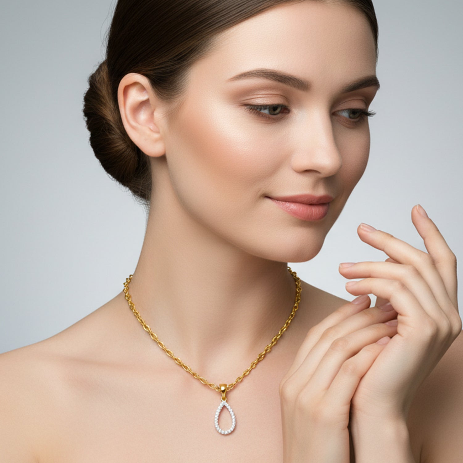 0.11 Ct Diamond Pendant in 14K