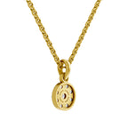 0.50 ct Halo Diamond Pendant in 14K