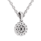 0.31 Carat Snowflake Halo Pendant | 14K White Gold